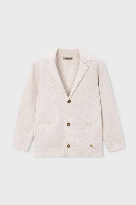 Mayoral kardigan bawełniany dziecięcy kolor beżowy lekki 3436
