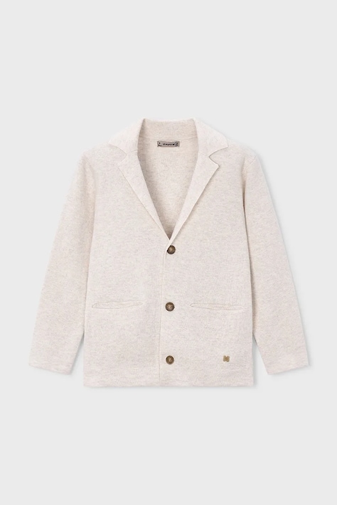 Детска памучна жилетка Mayoral в бежово от лека материя 3436