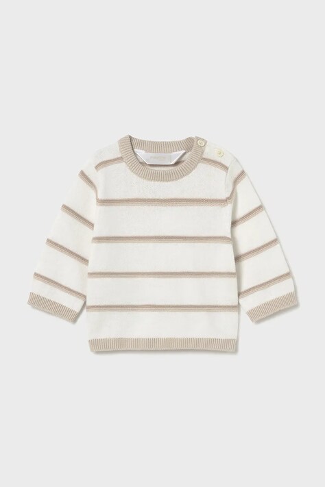 Mayoral Newborn sweter bawełniany dziecięcy kolor beżowy 1302