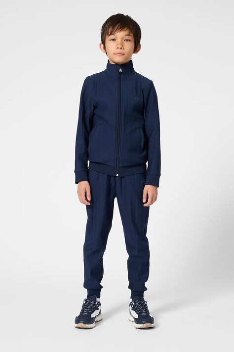 Dječja dukserica BOSS boja: tamno plava, bez uzorka, J52949