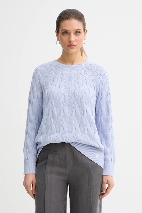 Βαμβακερό πουλόβερ Calvin Klein Jeans χρώμα: μπλε, LV044E301G