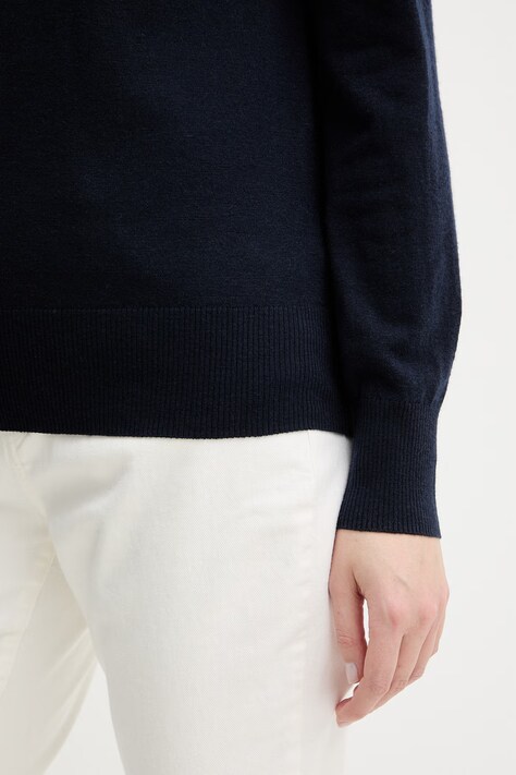 Weekend Max Mara sweter wełniany VENTO damski kolor granatowy lekki 2615361021600