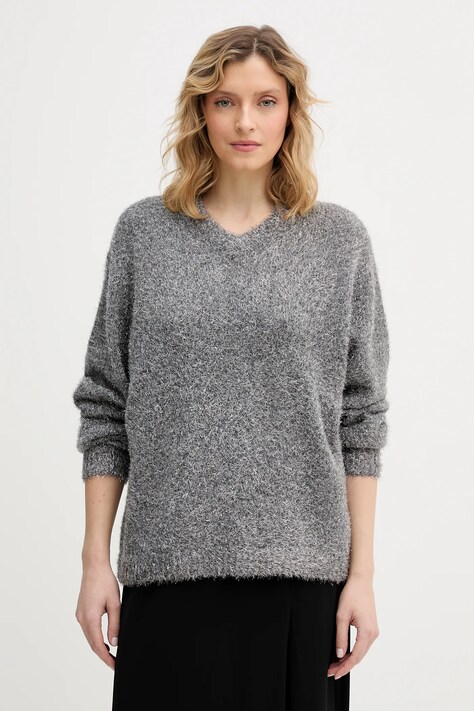 Tommy Hilfiger sweter z dodatkiem wełny damski kolor szary lekki WW0WW47649