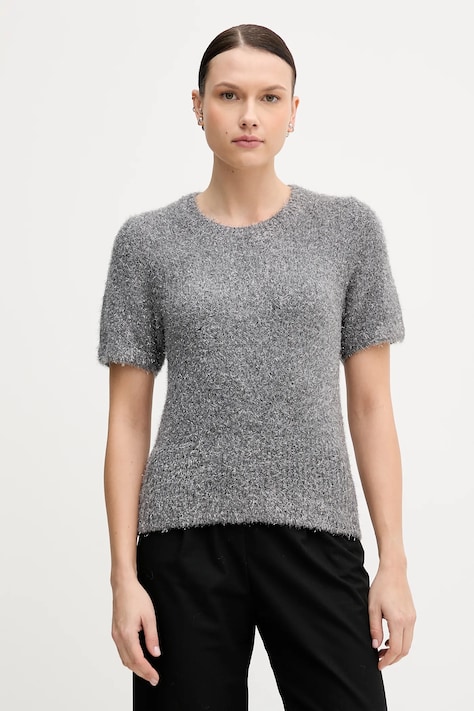 Tommy Hilfiger pulover din amestec de lână culoarea gri, WW0WW47650