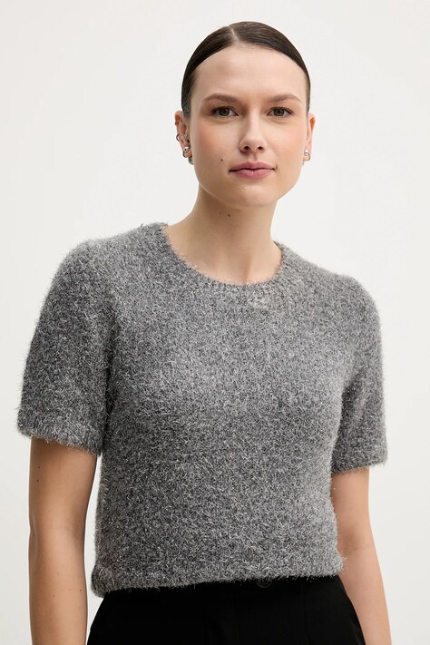 Tommy Hilfiger sweter z dodatkiem wełny damski kolor szary WW0WW47650