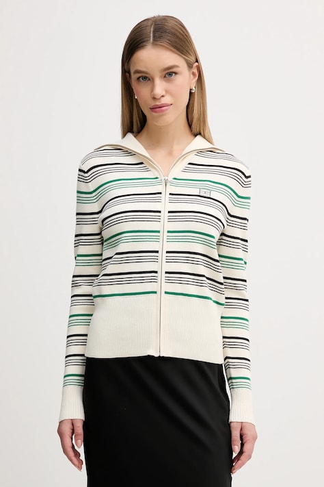 Kardigan Tommy Hilfiger dámský, béžová barva, WW0WW48439