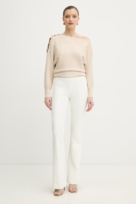 Guess sweter JAMIA damski kolor beżowy W6RR09 Z2ZK2