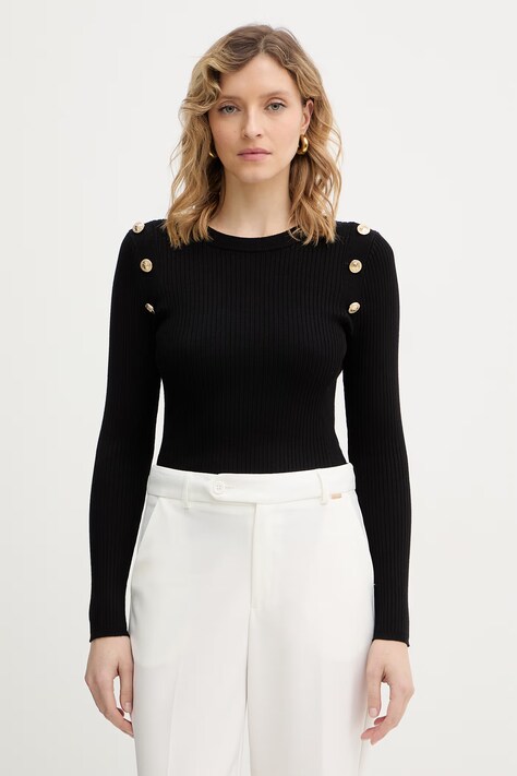 Guess sweter damski kolor czarny lekki W6RR58 Z2YK2