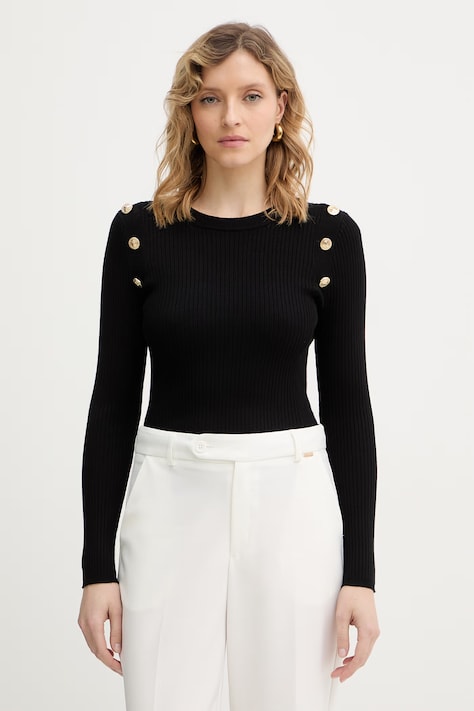 Guess sweter damski kolor czarny lekki W6RR58 Z2YK2