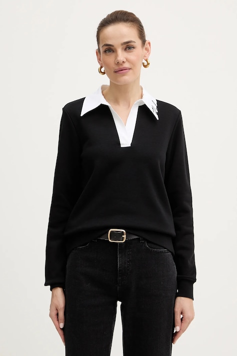 Μπλούζα Karl Lagerfeld χρώμα: μαύρο, B1W20020