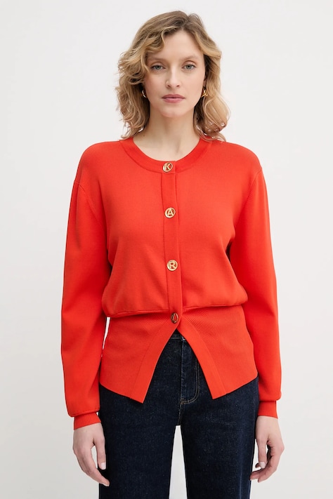 Karl Lagerfeld kardigan KARL DAILY damski kolor pomarańczowy B1W18005