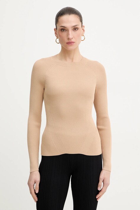 Armani Exchange sweter damski kolor beżowy XW001883 AF10352