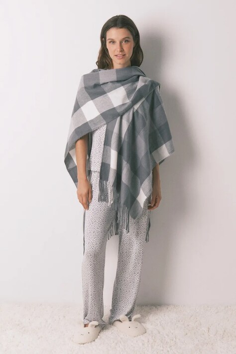 women'secret poncho kolor szary lekkie 5152863