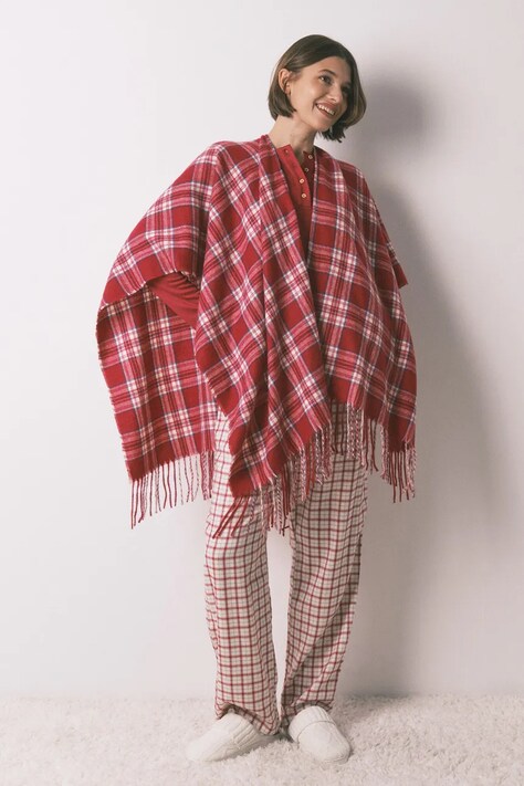 women'secret poncho kolor bordowy 5152866