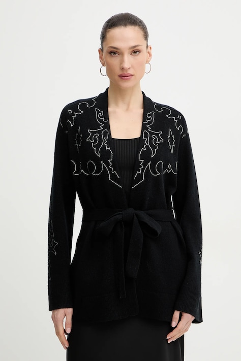 ZADIG&VOLTAIRE kardigan kaszmirowy damski kolor czarny lekki KWCA01536