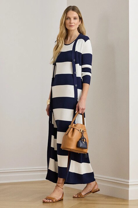 Lauren Ralph Lauren kardigan damski kolor granatowy 200P03490