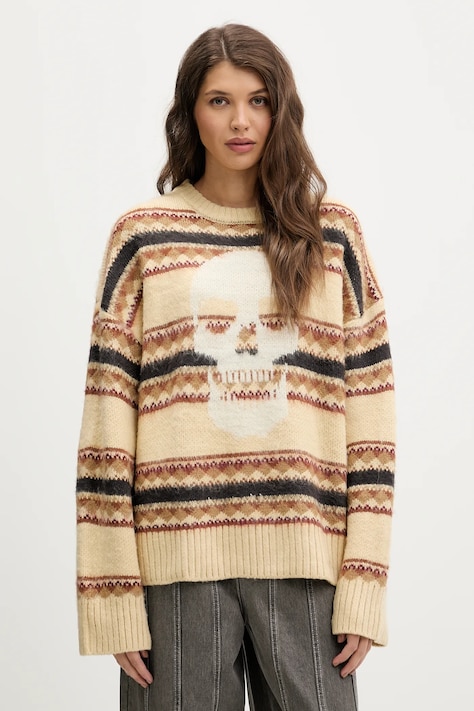 Sveter The Ragged Priest béžová farba, hrejivý, RPAW252051KW