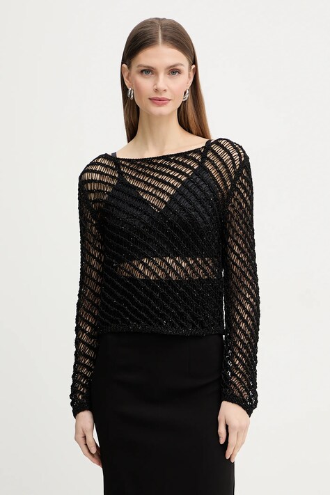 Pinko sweter damski kolor czarny lekki 106540 A36H