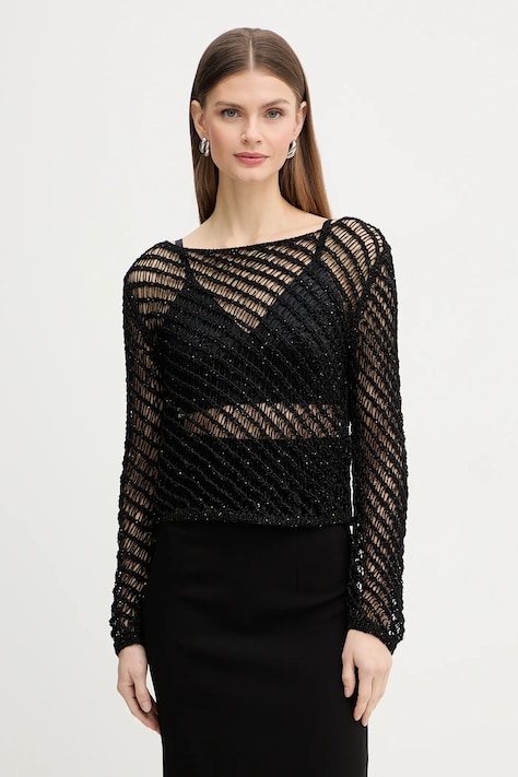 Pinko sweter damski kolor czarny lekki 106540 A36H