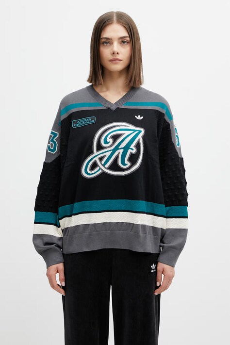 adidas Originals sweater wool blend Women's gray KS6459