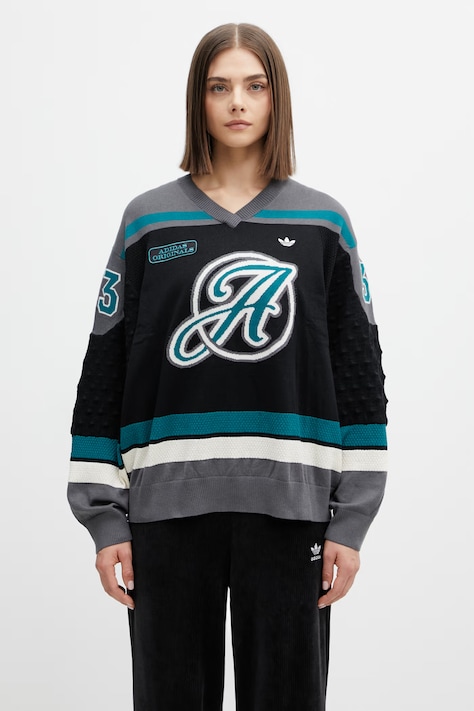 adidas Originals sweater wool blend Women's gray KS6459