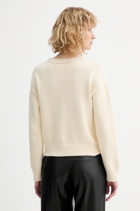 A.P.C. sweter bawełniany PULL TIAGO F damski kolor beżowy COGTX.F23492