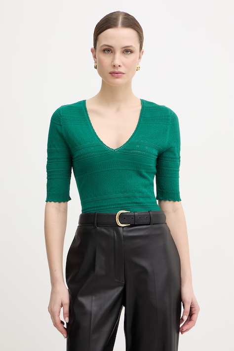 Morgan sweter damski kolor zielony MORTO
