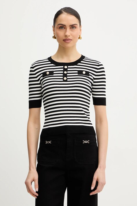 Morgan t-shirt damski kolor biały MATTEA