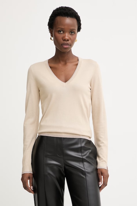 Пуловер Liu Jo в бежово от лека материя WA6282 MS49I