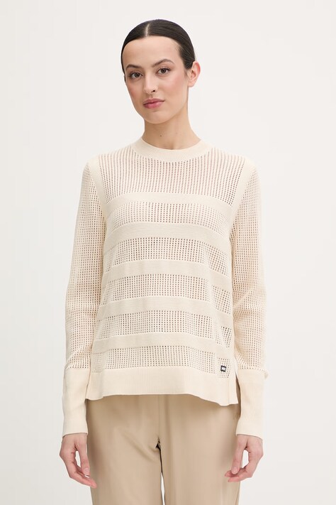 Helly Hansen sweter damski bawełniany SALT beżowy 54565