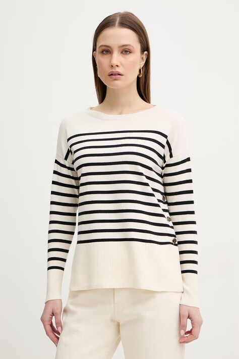 Marella sweter Emme by Marella damski kolor beżowy lekki 2615361131200