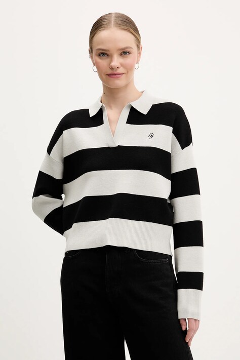 Guess Jeans sweter damski kolor szary W6RR16 Z3FC2