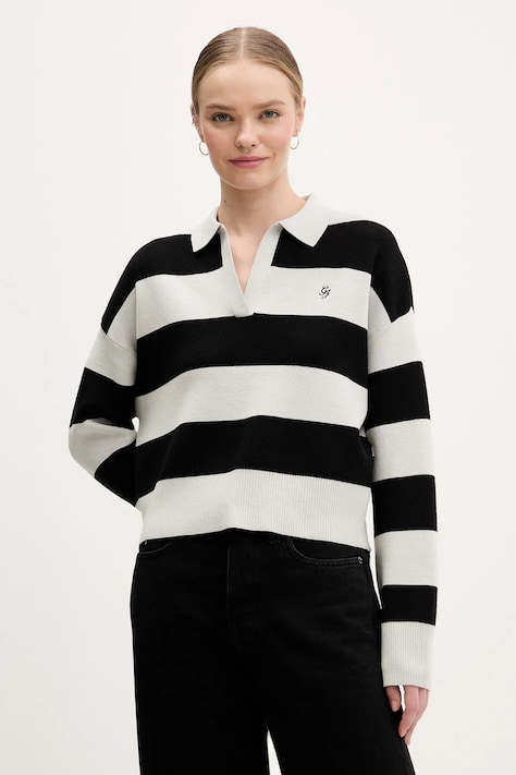 Светр Guess Jeans колір сірий W6RR16 Z3FC2