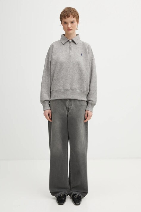 Кофта Polo Ralph Lauren ARCTIC FLEECE — SS26-SWD0AB, сірий — фото 5