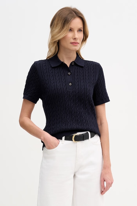 Barbour maglione da donna in cotone Hartland blu navy LKN1631