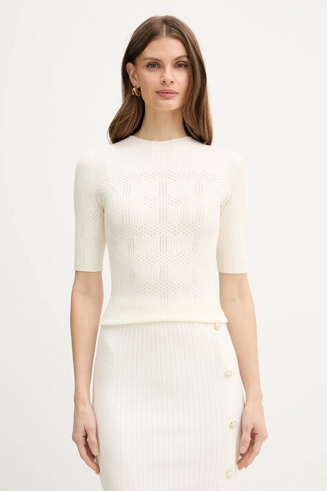 Twinset sweter damski kolor beżowy 261TP3402