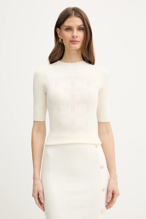 Twinset sweter damski kolor beżowy 261TP3402