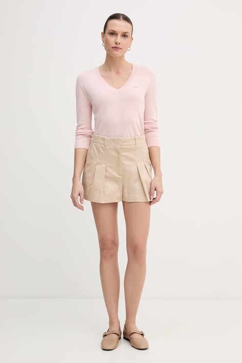 Бавовняний светр Lacoste — SS26-SWD0CD, рожевий — фото 2