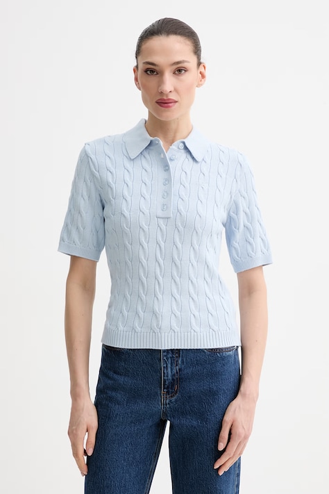 Gestuz sweter damski kolor niebieski lekki 10911086