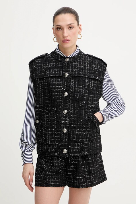 Luisa Spagnoli bezrękawnik Vignolo kolor czarny przejściowy 542782