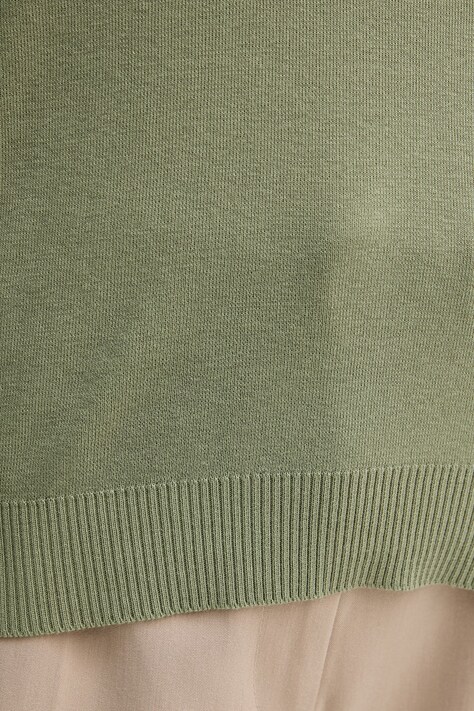 United Colors of Benetton светр жіночий бавовняний — SS26-SWD0E5, зелений — фото 5