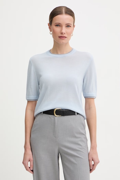 United Colors of Benetton Πουλόβερ γυναικείο μάλλινο μπλε 11AHD10G4