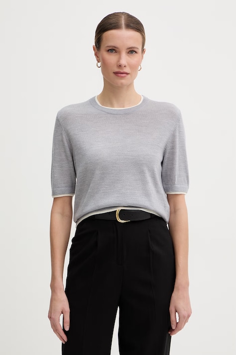 United Colors of Benetton ženski volnen pulover siv 11AHD10G4