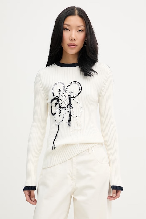 Iceberg sweter damski bawełniany beżowy A009 7604