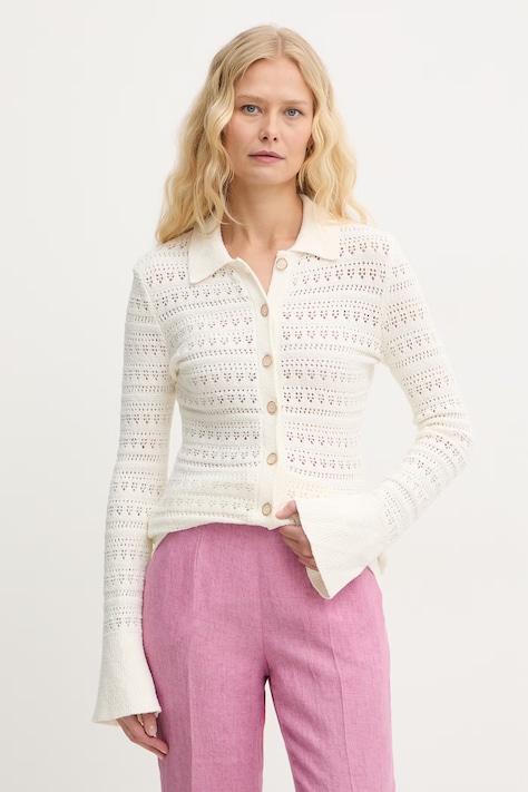 Guess Ζακέτα Γυναικεία RIVER μπεζ W6GR10 Z0592