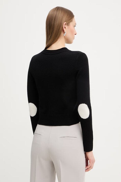 MAX&Co. sweter z dodatkiem wełny MCOSANSA damski kolor czarny 2616361031200