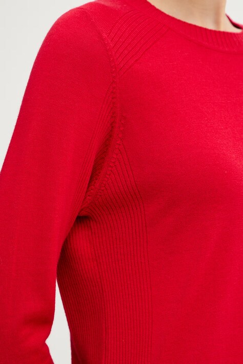 MAX&Co. sweter wełniany MCOBERLINA damski kolor czerwony lekki 2616361071200