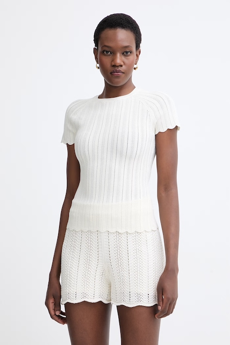 BOSS Orange T-shirt damski z wiskozą C Fice beżowy 50559805