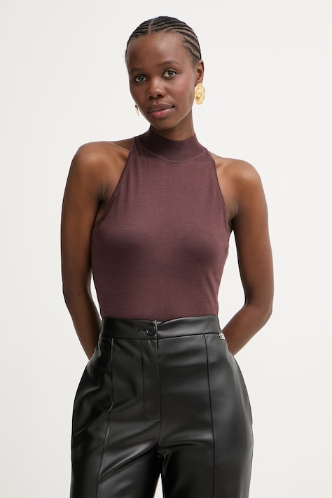 BOSS свитер для женщин с добавлением шерсти Fargherita коричневый 50554975