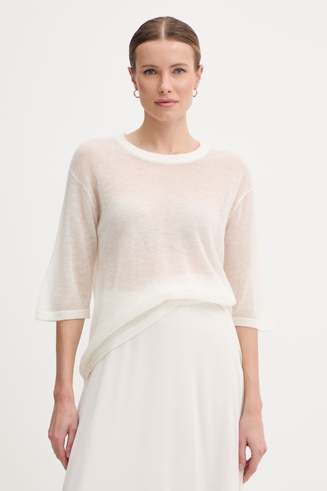 Joop! sweter damski z wełną beżowy 30102943